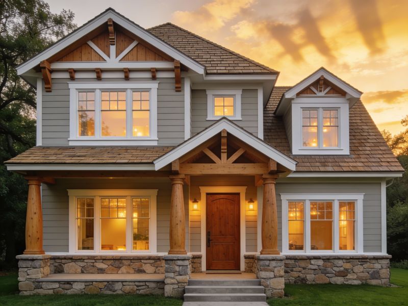 Craftsman style modular home